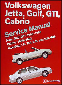 1995-2002 VW Jetta, Golf, GTI, Cabrio Bentley Repair Manual