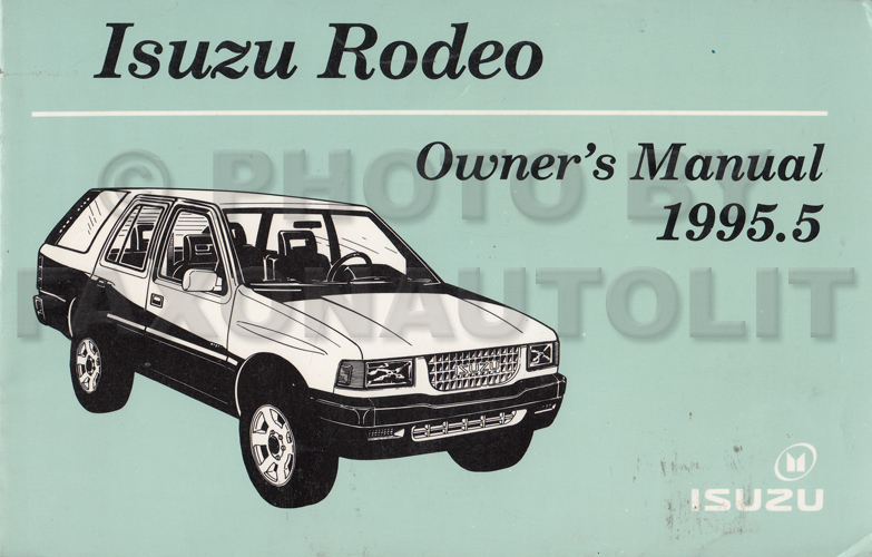 1995.5 Isuzu Rodeo Owner's Manual Original