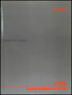 1995-1996 Acura 2.5 TL Shop Manual Original