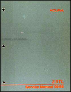 1995-1998 Acura 2.5 TL Shop Manual Original
