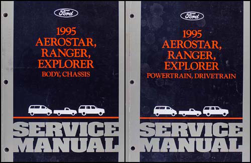 1995 Ford Ranger, Aerostar, Explorer Repair Shop Manual Set Original