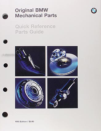 1985-1995 BMW Original Mechanical Parts Catalog -- All Models