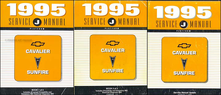 1995 Cavalier & Sunfire Shop Manual Original Set with Update