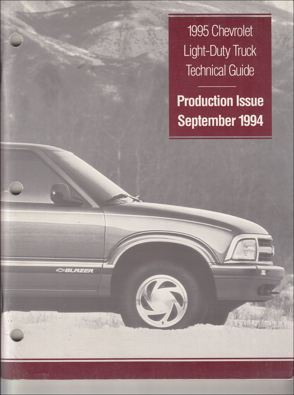 1995 Chevrolet Truck Technical Guide Dealer Album Original Production 