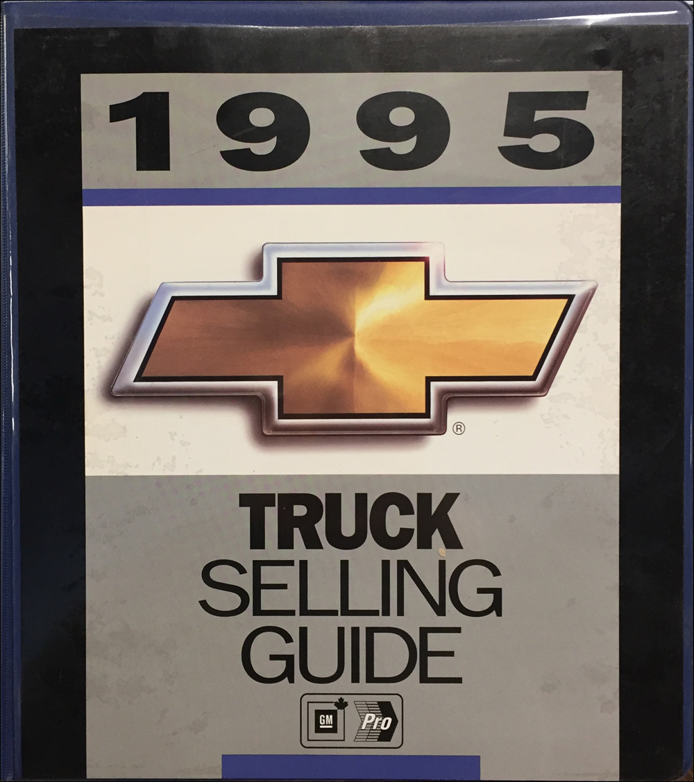 1995 Chevrolet Truck Data Book and Color and Upholstery Dealer Album Original Canadian