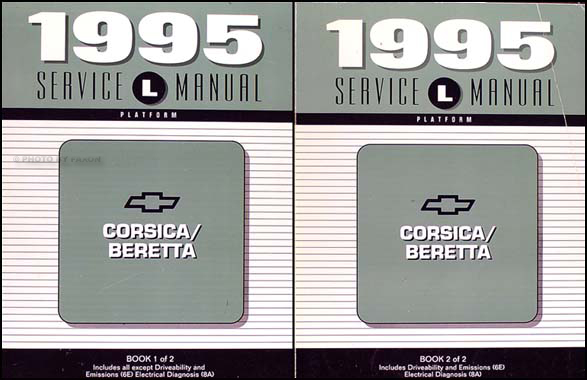 1995 Chevy Corsica/Beretta Shop Manual Original Set