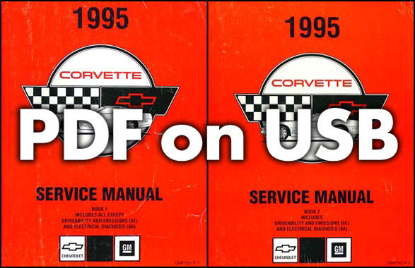 1994-1995 Chevrolet Corvette Repair Shop Manual Sets on USB