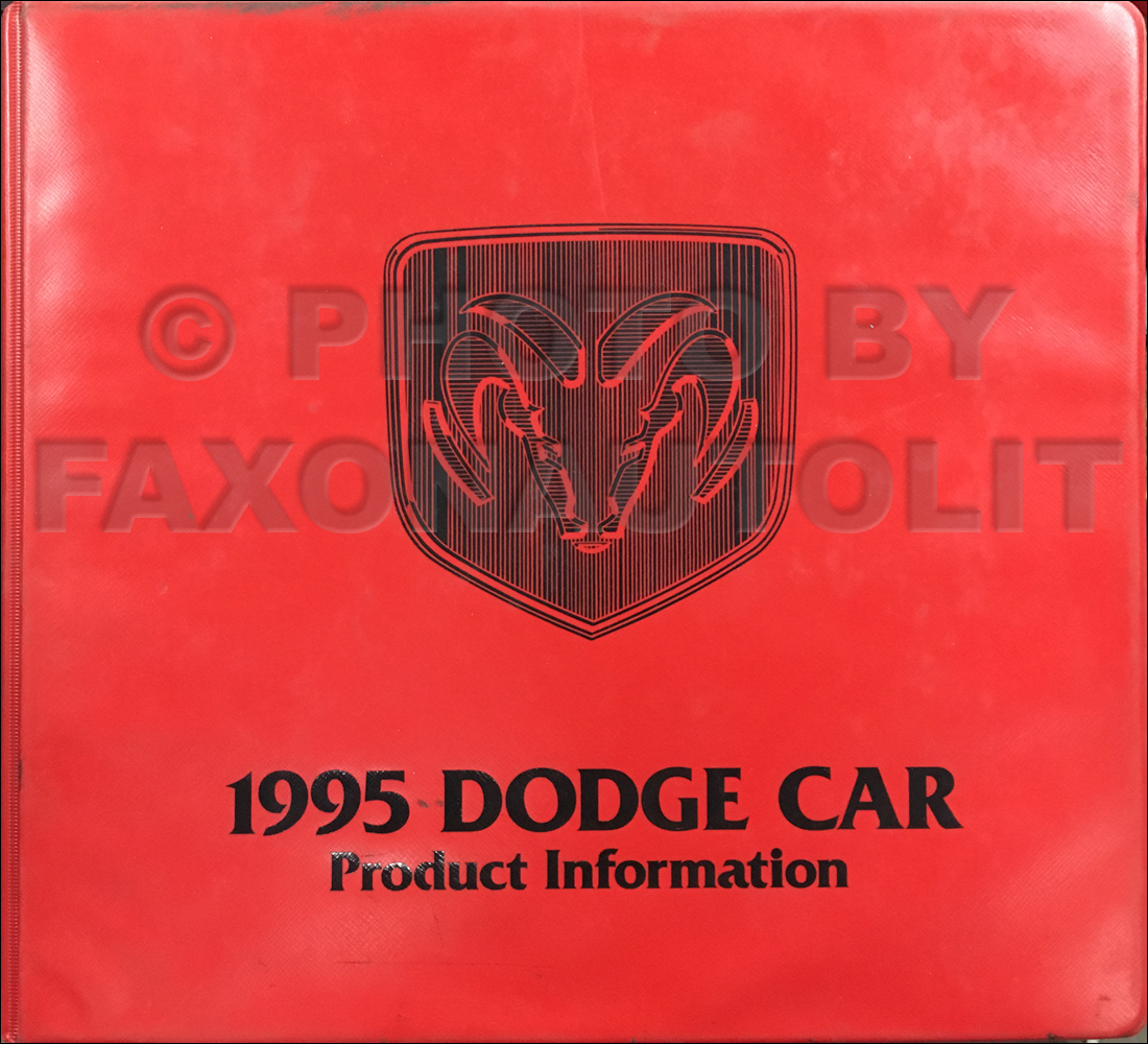 1995 Dodge Color & Upholstery Album and Data Book Original