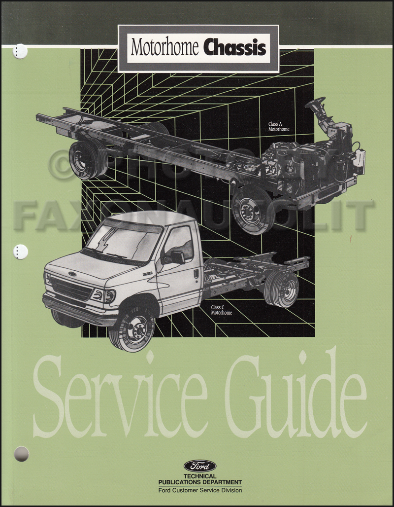 1995 Ford Motorhome Chassis Service Guide Original