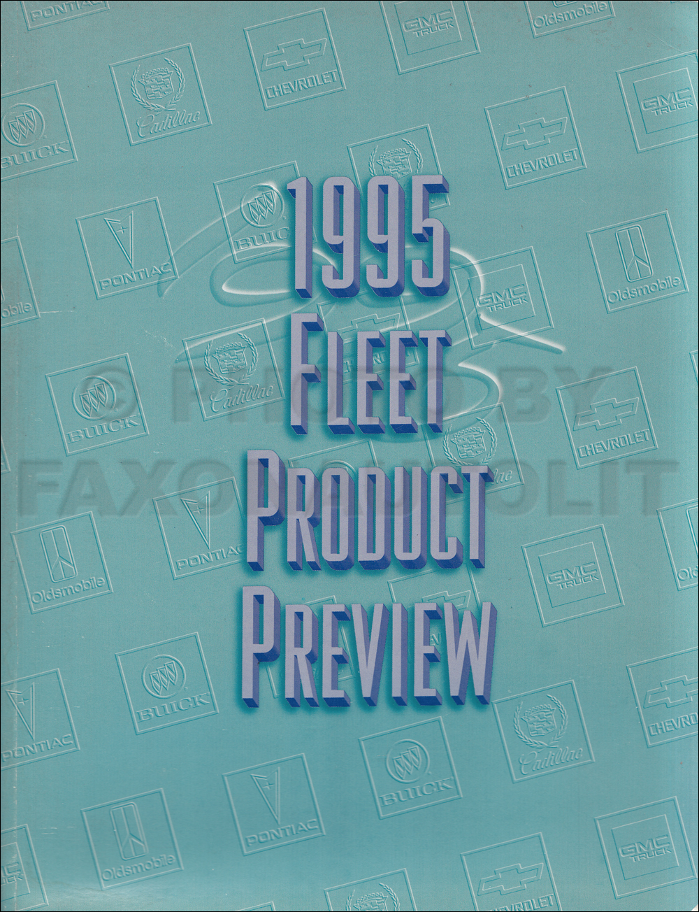 1995 General Motors Fleet Buyers Guide Preview Original GM Dealer Album