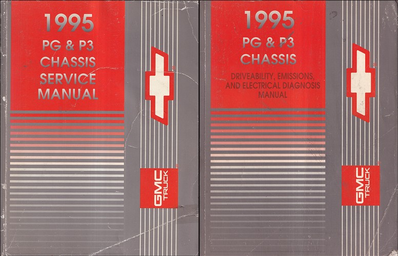 1995 GMC/Chevy P3/PG Forward Control Repair Manual Original Set Motorhome Chassis, Hi-Cube, Stepvan