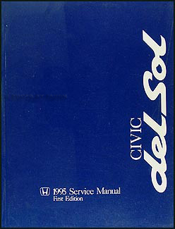 1995 Honda Civic del Sol Repair Manual Original 