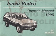1995 Isuzu Rodeo Owner's Manual Original