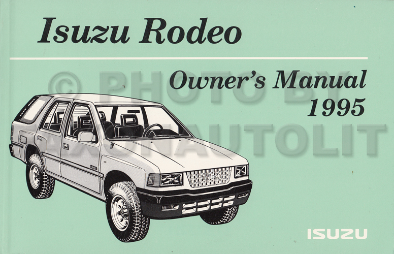 1995 Isuzu Rodeo Owner's Manual Original Canadian