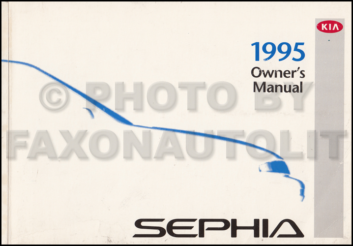 1995 Kia Sephia Owners Manual Original