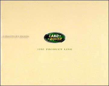1995 Land Rover Original Sales Catalog Range/Discovery/Defender