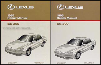 1995 Lexus ES300 Repair Manual Original 2 Volume Set