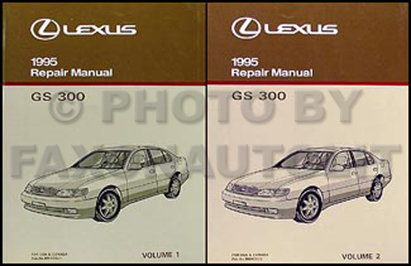 1995 Lexus GS 300 Repair Manual Original 2 Volume Set