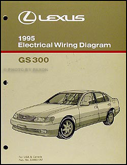 1995 Lexus GS 300 Wiring Diagram Manual Original