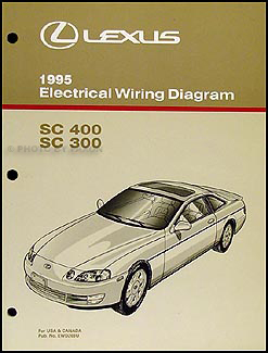 1995 Lexus SC 300/400 Wiring Diagram Manual Original