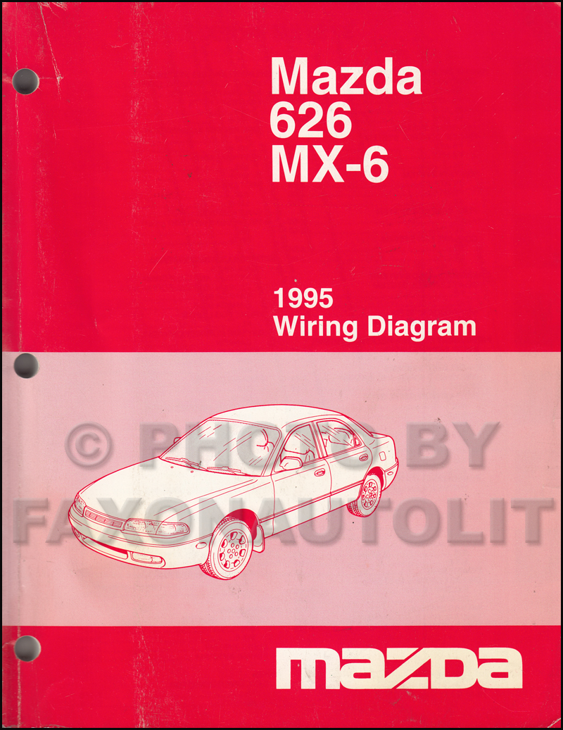 1995 Mazda 626 and MX-6 Wiring Diagram Manual Original