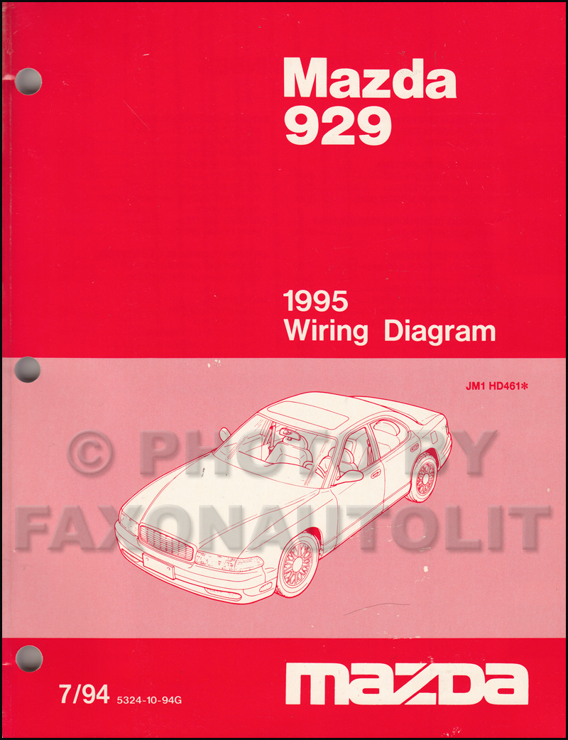 1995 Mazda 929 Wiring Diagram Manual Original