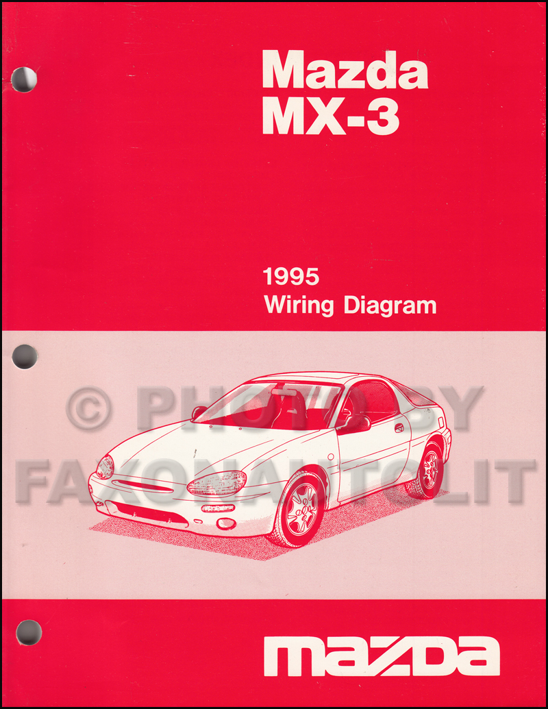 1995 Mazda MX-3 Wiring Diagram Manual Original
