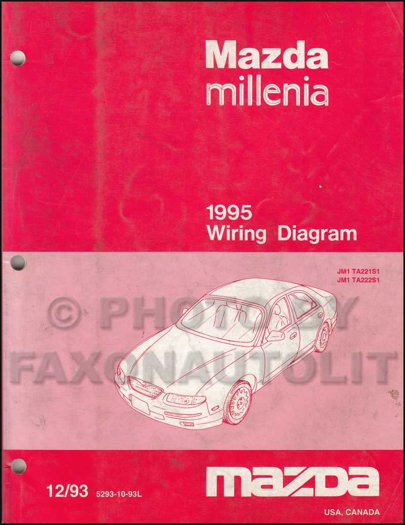 1995 Mazda Millenia Wiring Diagram Manual Original