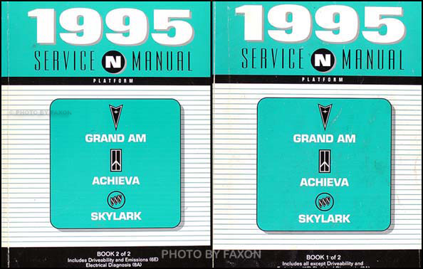 1995 Grand Am/Achieva/Skylark Shop Manual Original Set (N-Platform)