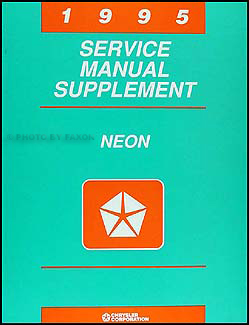 1995 Dodge Neon Shop Manual Original Supplement 