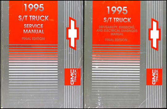 1995 S-10 Pickup Blazer Sonoma Jimmy Repair Shop Manual Set Chevy GMC Truck