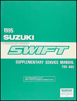 1995 Suzuki Swift ABS Brakes Repair Manual Original Supplement 