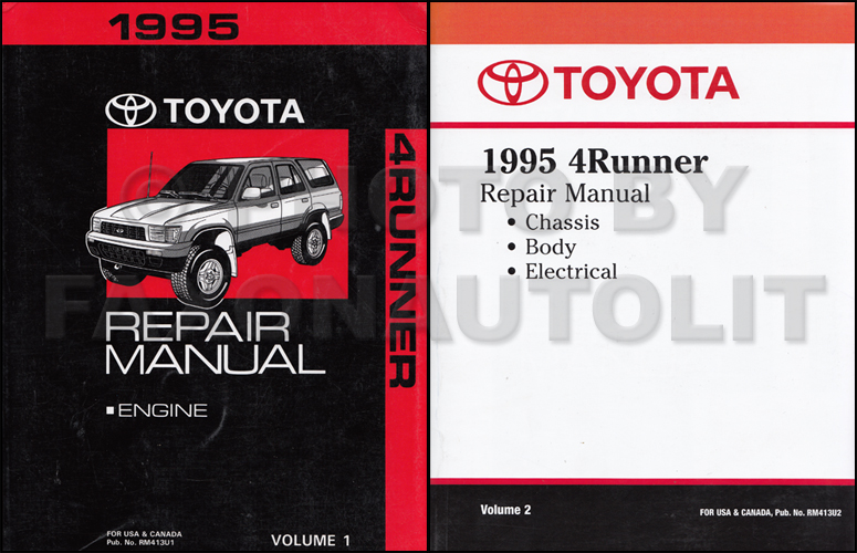 1995 Toyota 4Runner Repair Manual Volume 2 Original