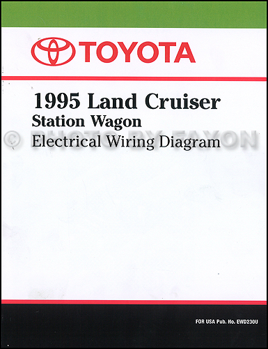 1995 Toyota Land Cruiser Wiring Diagram Manual Factory Reprint
