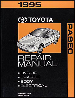 1995 Toyota Paseo Repair Manual Original