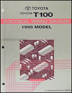 1995 Toyota T100 Truck Wiring Diagram Manual Original