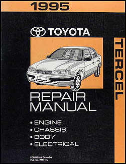 1995 Toyota Tercel Repair Manual Original