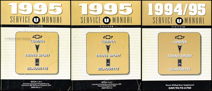 1995 Chevy Lumina Van, Olds Silhouette Pontiac Trans Sport Repair Shop Manual