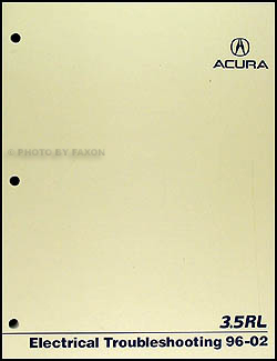1996-2002 Acura 3.5 RL Electrical Troubleshooting Manual Original