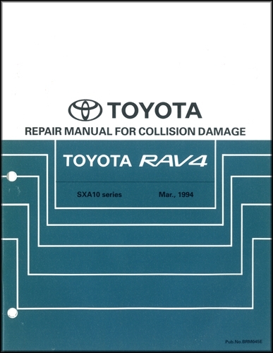 1996-2000 Toyota RAV4 Body Collision Repair Shop Manual Original