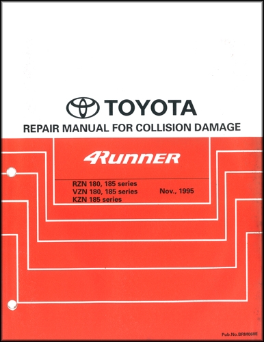 1996-2002 Toyota 4Runner Body Collision Repair Shop Manual Original