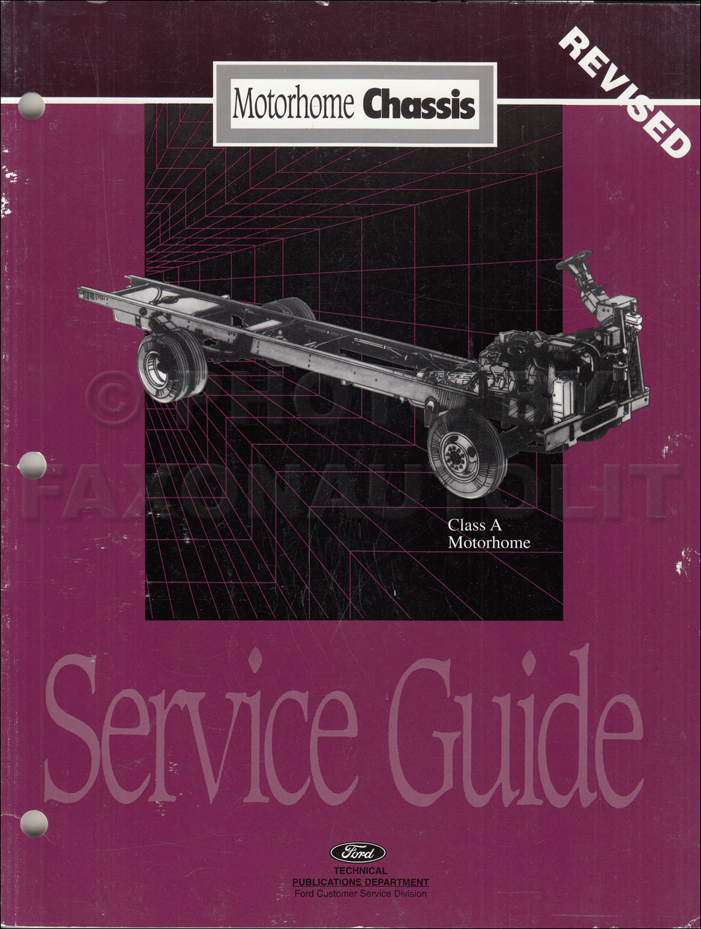 1996-1997 Ford Motorhome Chassis Service Guide Original REVISED
