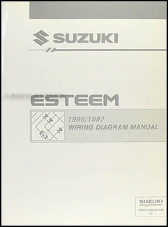 1996-1997 Suzuki Esteem Wiring Diagram Manual Original