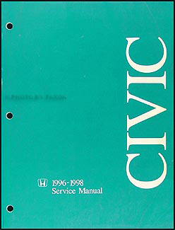 1996-1998 Honda Civic Repair Manual Original 