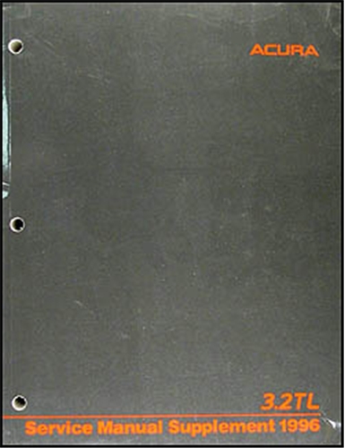1996 Acura 3.2 TL Shop Manual Original Supplement