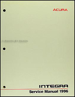 1996 Acura Integra Shop Manual Original 