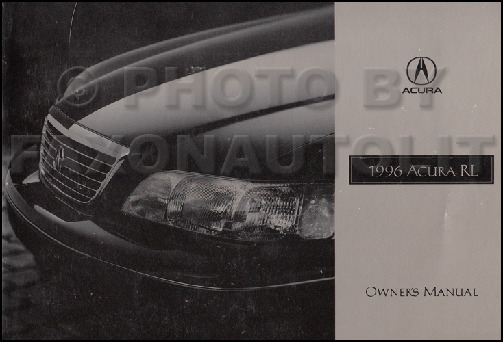 1996 Acura RL Owners Manual Original