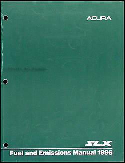 1996 Acura SLX Fuel and Emissions Manual Original