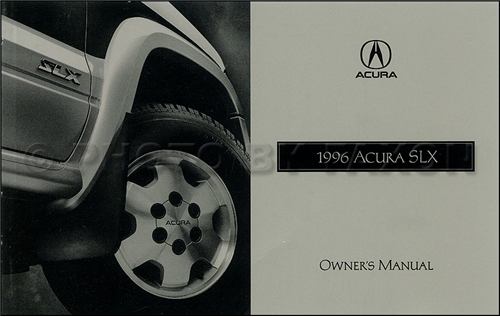 1996 Acura SLX Owners Manual Original