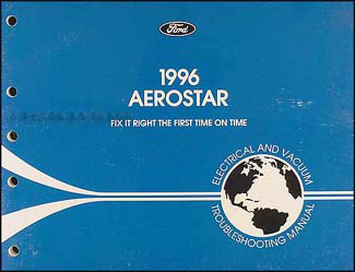 1996 Ford Aerostar Electrical & Vacuum Troubleshooting Manual Original
